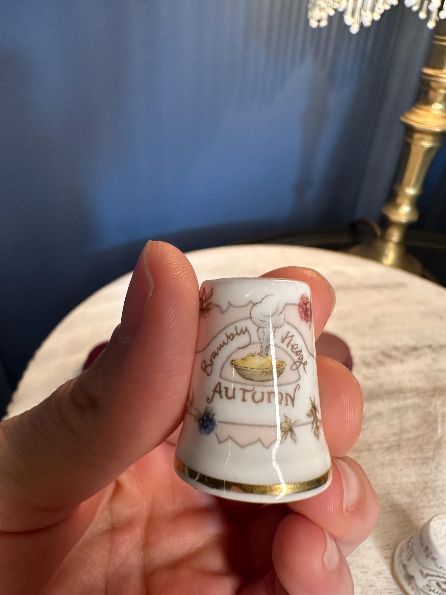 Brambly Hedge Thimbles: Four Seasons Porcelain Set, Collectible Sewing Gift