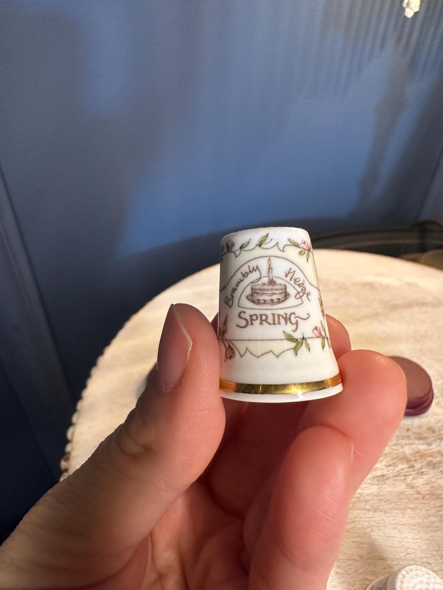 Brambly Hedge Thimbles: Four Seasons Porcelain Set, Collectible Sewing Gift