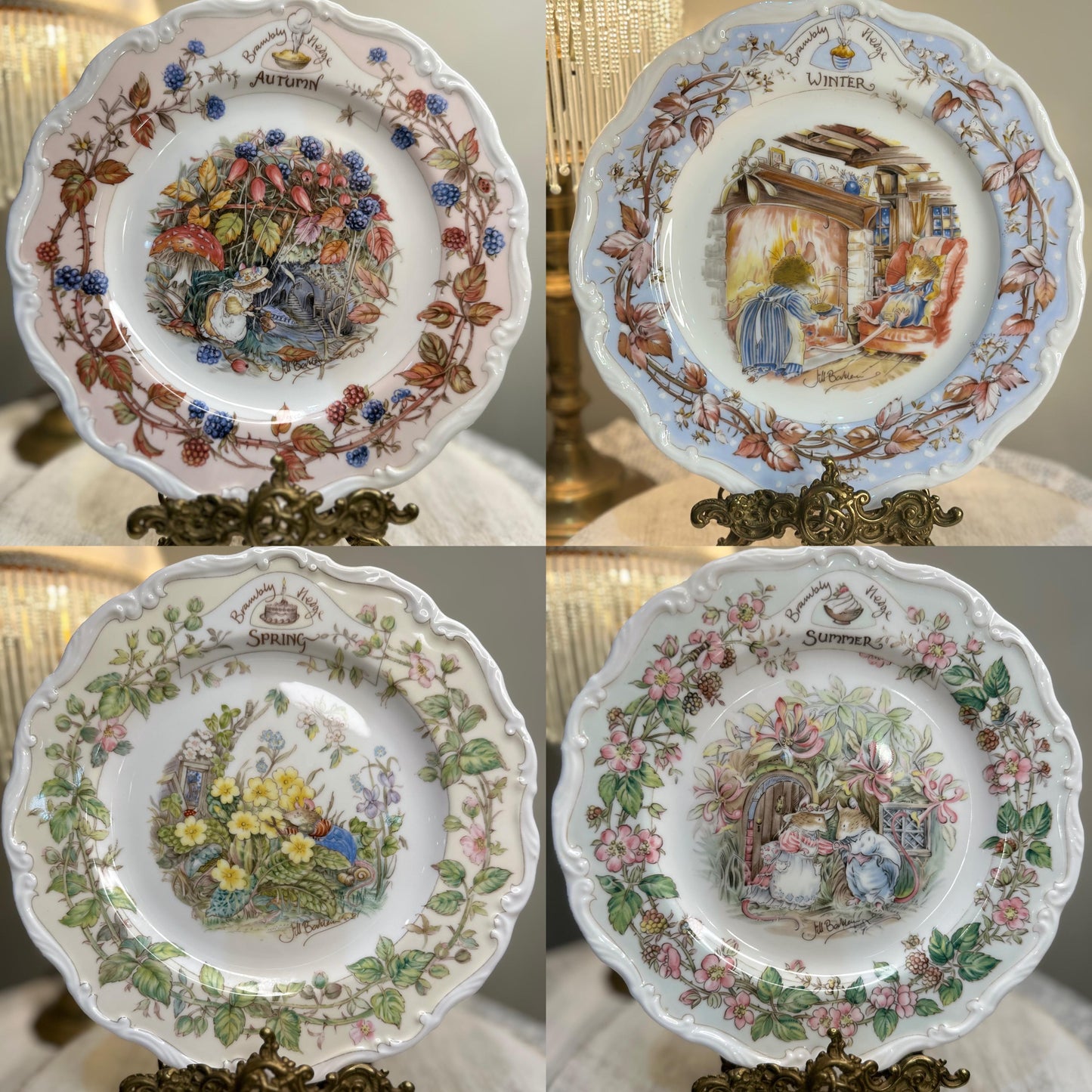 Beatrix Potter “Four Seasons” Collector Plate – Royal Doulton Vintage Bone China – Choose Season