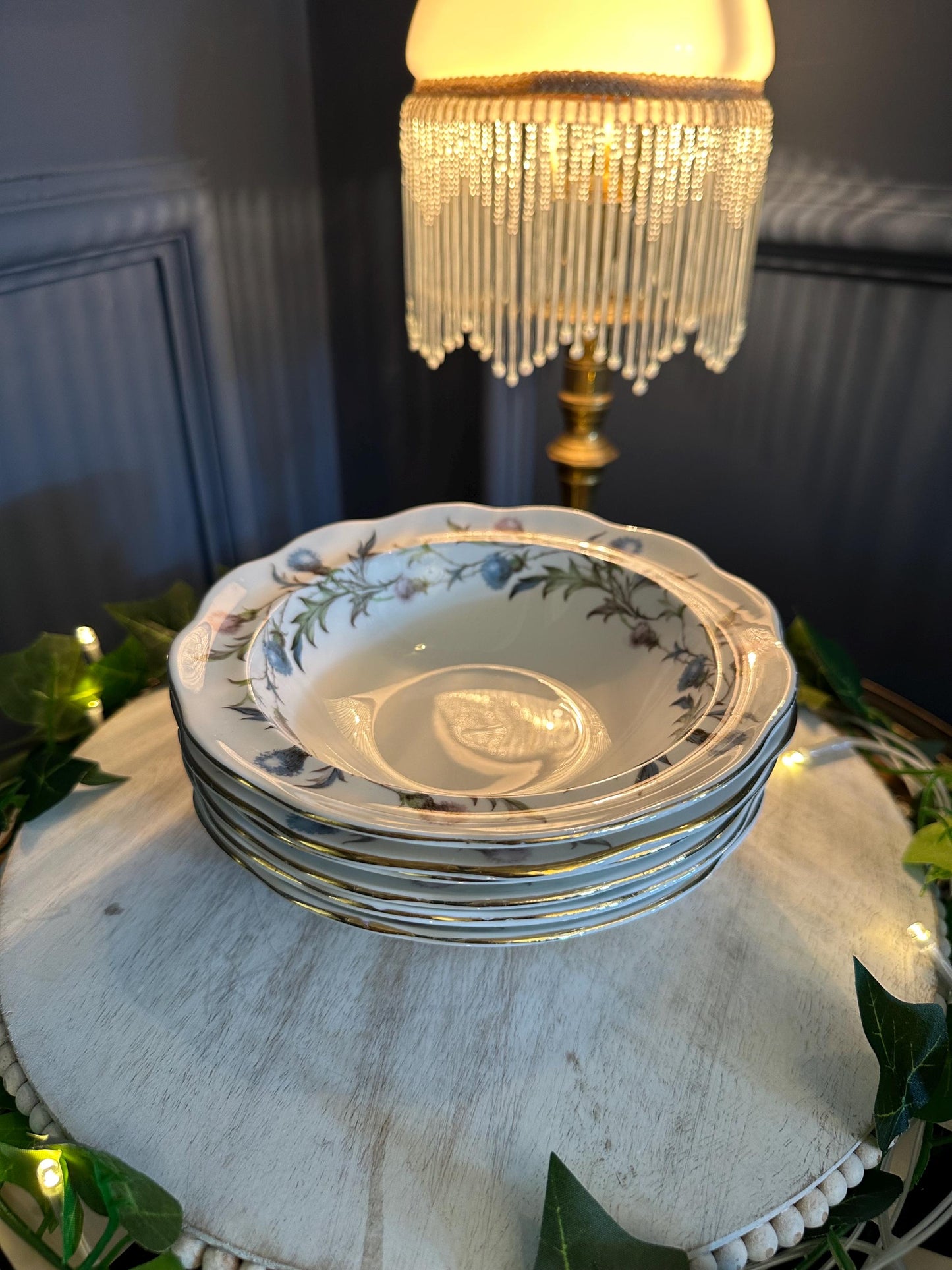 Vintage Royal Albert Brigadoon Bowls (Set of 5) – Fine Bone China Dessert Bowls